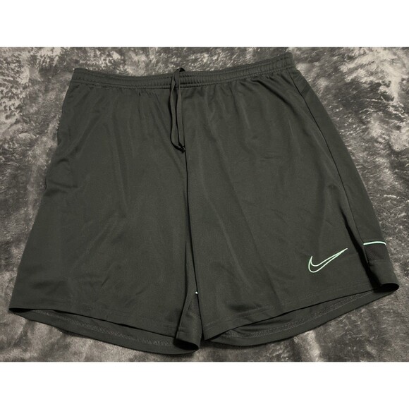 XL Nike Men's Dri-FIT Academy Knit Football Shorts CW6107-070 Grey NWOT - Picture 1 of 8